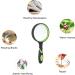 Magnifying Glass Jiasoval 10X Handheld Reading Magnifier with Non-Slip Soft Rubber Handle 75mm Magnifying Lens (Green) - Buy Online on GoSupps.com