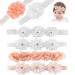 Hair band headband baby girl flower front belt baby with rip -band headdress newborn headband headband baby hair accessories for party wedding baptism family photo 6 pieces