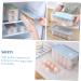 RORPOIR 1pc Box Egg Storage Box Storage Bins Refrigerator Eggs Storage Trays Egg Tray Blush Grid re-usable Blue 24x11.5cm - Buy Online on GoSupps.com