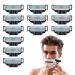 DMNQ 12 Pcs Mach 3 Blades Razor Blades Razor Blades Proglide Blades Razor Blades Used To Clean Beard Leg Hair Mach 3