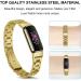 KOREDA Fitbit Luxe Bands Set - 2 Pack Stainless Steel Metal + Mesh Woven Strap Replacement for Fitbit Luxe Fitness Tracker (Champagne Gold) - Buy Online on GoSupps.com