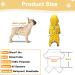 Fychuo Dog Raincoats Waterproof Small Dog Raincoat with Legs Breathable Puppy Raincoats with Reflective Strips & Hood Lightweight Windproof Jacket for Small Breeds Dogs (S Size) Yellow - Buy Online on GoSupps.com