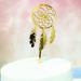 Personalised Cake Toppers Cake Decorations 1pcs Fashion Flower Leaf Cake Topper Gold Dream Catcher Acrylic Cake Toppers Wedding Party Dessert Decoration (Color : 2) (Color : 108) (Color : 2)