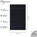 Class Home Collection Terry Guest Towels - 100% Cotton Black - Pack of 4 | 30x50 cm - Premium Quality for Luxury Living - Buy Online on GoSupps.com