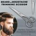 OCBA Professional Beard & Moustache Scissors - Stainless Steel Trimming Tool for Ear, Nose, Eyebrows - Safety Use - Buy Online on GoSupps.com