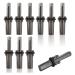 Telituny granite gap wedges 10 pieces 16mm plug wedge and lowerer-layer set stone splitter granite concrete rock splitting hand tools for sculptor and stonemasons