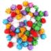 BIPY 20/Pack 3.5cm Cat Toy Soft Balls Kitten Toys with Tinsel Fluff Indoor Pompom Ball Assorted Color Random Tinsel fluff ball 20pcs - Buy Online on GoSupps.com