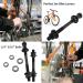 MOONDKIST 1 Pair Bike Axle Set | Front and Rear Axle Kit for Mountain MTB Bike - Buy Online on GoSupps.com