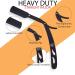 Professional Stainless Steel Straight Edge Barber Razor for Men - Matte Black with 100 Blades | Silky Magic Shave - Buy Online on GoSupps.com