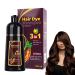 Shantou Yingji Centella Clean Grgowe Black hair color shampoo instant hair shampoo natural black hair color shampoo 3in1 hair color shampoo for gray hair for men and women dark brown 500 ml