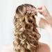 Mikinona 1 Set Leaf Pearl Hairpin Hairstyles Gold Hair Clips Hair Accessories for Women Wedding Hair Side Comb Pearl Hair Clips Hair Combs for Styling Accessory Hair Combs for Women Metal - Buy Online on GoSupps.com