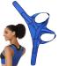 Back Brace Corrector Adjustable Back Corrector | Breathable Corrector Invisible Back Corrector for Breast Shoulder Women Blue X-Large - Buy Online on GoSupps.com