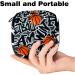 Grunge Basketball Pattern Womens Napkin Storage Bag | Portable Period Bag for Teens & Women | Menstrual Cup Pocket & Breastfeeding Pillow Holder - Buy Online on GoSupps.com