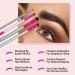 Thin Angled Eyebrow Brush Kit - Dual-Sided Duo Spoolie Brushes for Brow Shaping and Concealing | Firm Bristles Definer for Precise Filling and Winged Eyeliner Stencil - Buy Online on GoSupps.com