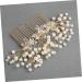 DOITOOL Bridal Hair Comb Rhinestone Bridal Crystal Hair Comb Gold Wedding Clip Side Hair Combs Wedding Flower Hair Comb Leaf Hair Pin Hair Accessories European and American Bride - Buy Online on GoSupps.com