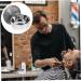 Dressoos Stand Cup with Polished Cleaning Lid - Durable Silver Razor Tool for Men | Hairdresser's Essential - Buy Online on GoSupps.com