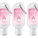 Breast Cancer Awareness Sunscreen with Carabiner SPF 30 Breast Cancer Awareness Bulk Items -Custom Sunscreen for Pink Ribbon - Hope Design (Set of 12)