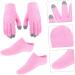 Healeved 1 Set Socks for Women Foot mask Soft Comfortable moisturizing Gloves Hand mask Girl Child Miss Touch Screen Women's Female moisturizing Gloves Women moisturizing Gloves 20.00X15.00X1.20CM - Buy Online on GoSupps.com