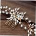 Ipetboom Bridal Hair Comb Golden Hair Jewels for Women Headwear for Women Leaf Hair Comb Womens Hair Accessories Hair Accessories for Women Hair Combs for Women Hairpin Wedding Bridesmaid - Buy Online on GoSupps.com