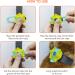 Laroo Waterproof LED Night Light Collar for Dogs & Cats - USB Rechargeable Mixed Yellow Green - Ideal for Safe Outdoor Walks - Buy Online on GoSupps.com