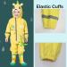 Fewlby Kids XL Puddle Suit Waterproof Overalls | Boys Girls Hooded Raincoat Romper | Toddlers Muddy Suit Rainwear | Size 5-6 Years | Light Yellow - Buy Online on GoSupps.com
