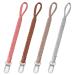Pacifier Clip for Boys and Girls Binky Holder Pacifier Holder Leash Soother Clip 100% Handmade Braided Fits All Pacifiers -Modern Unisex Baby Birthdays Gift(4 Pack) 4pcs Gray