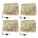 FOMIYES 4pcs Soap Holder Foaming Net Face Washing Bag Facial Net Bubble Maker Bag Soap Storage Bag 14x9.5cm Yellow