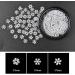 ENERRGECKO Nails Decorations 1Box Snowflake Shaped Dazzling Nail Sticker Nails Art Decoration - Buy Online on GoSupps.com