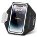 Sports hardship mobile phone universal cell phone holder jogging with headphones bag running bracelet for iPhone 14 Pro Max/14 Pro/12/11 Galaxy S23 Ultra/S22 cell phone pocket for jogging running up to 6.8 "Black - B