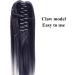 IMISSU Straight Clip on Hairpiece Extensions Pony Tail Clip Claw Ombre Ponytail Hair Pieces (Ombre Pink) - Buy Online on GoSupps.com