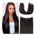 Hair Extensions Wire Hair Extensions Real Human Hair Wire Hair #1B Silky Straight Human Hair Extensions One Piece Wire Hair Extensions with 5 Clips with Fish Line Hair Pieces(22 inches) 22 inches 1B