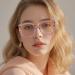 Buy Blue Light Blocking Cat Eye Glasses | Anti-UV Gaming Specs for Men & Women - Purple Fashion Eyewear - Buy Online on GoSupps.com