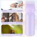 2-Piece Hair Oil Applicator Bottle Set - 170ml Plastic Root Comb with Gradual Scale for Hair Care - Violet Purple - Buy Online on GoSupps.com