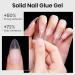 MIZHSE Solid Nail Glue 18g - Long Lasting Gel for Acrylic Nails | Mini UV LED Lamp Included - Professional Rhinestone Glue for Nail Salon - Buy Online on GoSupps.com