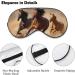 Horse Running Sleep Eye Mask - Elastic Headband for Women Men - Ideal for Sleep, Travel, Nap - Buy Online on GoSupps.com