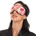 Haskirky Light Blocking Eye Mask for Men and Women - Breathable & Adjustable Travel, Yoga, Meditation, Office - Red Strawberry - Buy Online on GoSupps.com