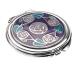 Sea Gems presented by Celtic Glass Designs Compact Mirror in Mackintosh Ring of Roses Design. (Purple)