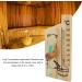 Mini Moisturizer & Thermometer - Double Display Wood Hygrometer for Home Office & Sauna - Buy Online on GoSupps.com