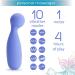 Plusone Personal Massage Device - Waterproof Body-Safe Silicone 10 Vibration Settings for Ultimate Muscle Relaxation | Premium Periwinkle Quick Load USB - Buy Online on GoSupps.com
