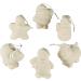 DIY Ceramic Christmas Ornaments - 12 Pack for Adults & Kids | Design Your Own Ornaments to Paint | 4E's Novelty - Buy Online on GoSupps.com