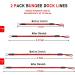 Bungee Dock Line Boat Accessories - 316 Stainless Steel Clip, Red (4ft & 6ft) - Ideal for Pontoon, Jet Ski, Kayak - Buy Online on GoSupps.com