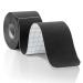 Kinesiology Tape Pro athletic sports. Knee ankle muscle kinetic sport Dynamic physical therapy. Strong-rock breathable h2o resist cotton.Roll pre-cut 10 in strip - black