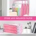 Caydo Pink Scrapbook Paper Storage Organizer for 12x12 Sheets with Transparent Handle - Buy Online on GoSupps.com