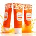 3X100ml Orange 2026 Updated Enzyme Exfoliating Gel The Orange Enzyme Exfoliating Gel Faical Scrub for Smoothing Cleaning