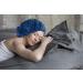 Satin Silk Hair Bonnet for Women - Double Layer Cap with Adjustment Buckle (Navy Blue) - Buy Online on GoSupps.com