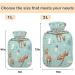 Buy Naanle Floral Deer Hot Water Bottle - 1L for Hot & Cold Therapy | Pain Relief & Warmth for Bed Hands & Feet - International Shipping Available - Buy Online on GoSupps.com