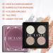 Glitter Shimmer Metallic Eyeshadow Palette - 4 Color Diamond Pearl Bling Makeup | High Pigmented Illuminator for Eye Face & Highlight - Buy Online on GoSupps.com