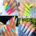 Changar Colorful Coffin Fake Nails - 100 Pcs Ballerina Press-On Acrylic Nail Tips for DIY Nail Art & Studios - Buy Online on GoSupps.com