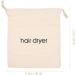 PLAFOPE 3pcs Hair Dryer Storage Bag Storage Bag Drawstring Dryerbag Hairdryer Case Toiletey Sac Beige Fabric - Buy Online on GoSupps.com