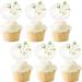 Pumpkin Cupcake Topper Floral Pumpkin Fall birthday Baby Shower Food Picks Dessert Toppers Pumpkin Watercolor 36PCS White